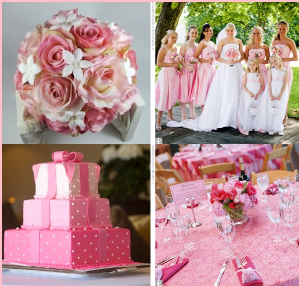 pink wedding colors Pink wedding