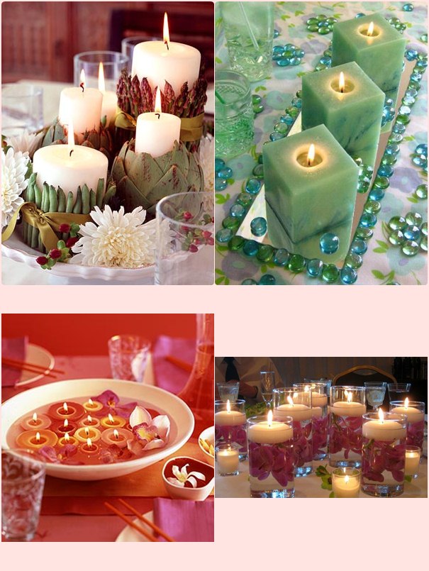 wedding decor ideas candles
