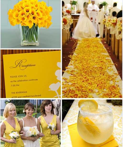 daffodils spring wedding