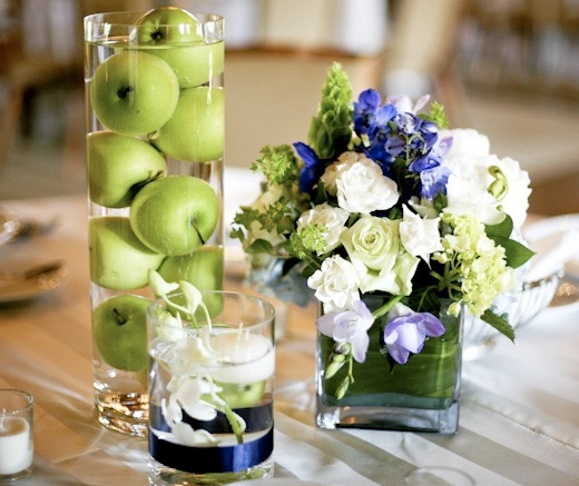 green apple wedding centerpieces