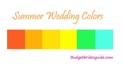 summer wedding colors