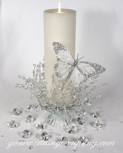 butterfly candle centerpiece