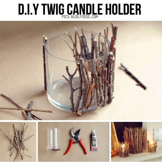 diy twig candle holders
