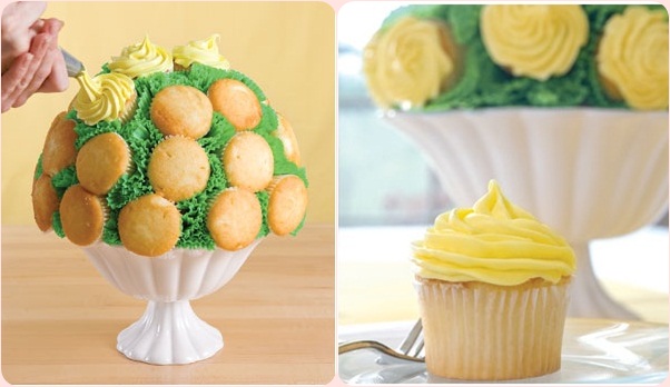 how to make cupcake wedding centerpieces