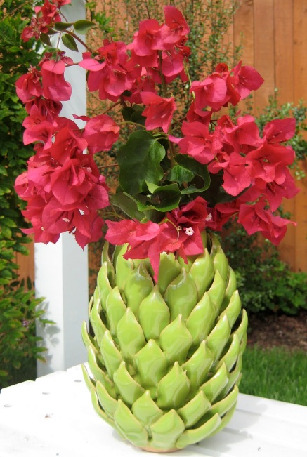 artichoke vase centerpiece