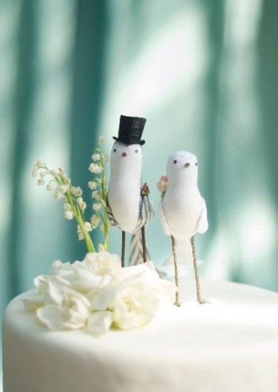 lovebird cake toppers 