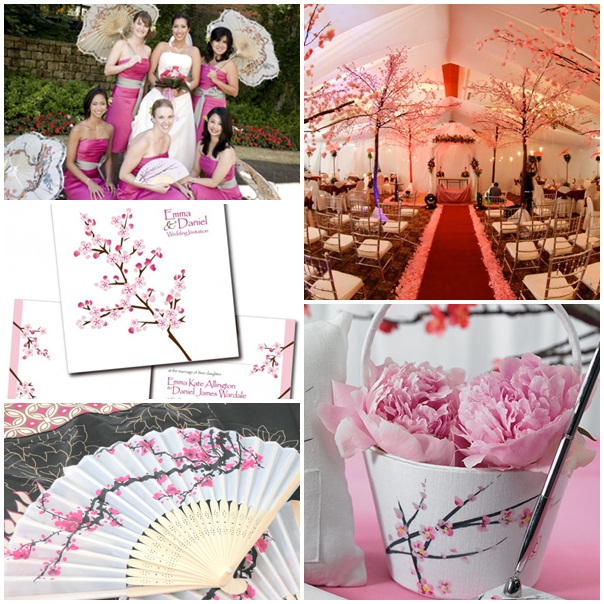 cherry blossom wedding asian inspired