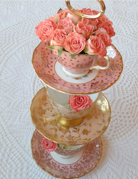 Stacked Teacup Centerpiece Ideas A Wedding Blog